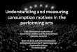 Understanding and measuring consumption motives in the performing arts (Pieter de Rooij)