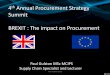 BREXIT IMPACT ON PROCUREMENT - FOR THE 4TH ANNUAL PROCUREMENT STRATEGY SUMMIT