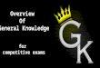 Overview  of  general knowledge