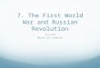 First World War and Russian Revolution