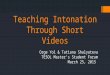 Teaching Intonation Through Short Videos