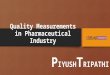 Quality Metrics in Pharmaceuticals