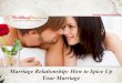 Marriage relationship how to spice up your marriage