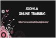 JOOMLA ONLINE TRAINING FROM HYDERABAD-INDIA|USA|UK
