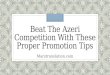 Beat The Azeri Competition With These Proper Promotion Tips