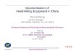 Standardization of feed milling equipment in China