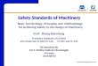 Safety standards of machinery