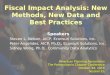 Fiscal Impact Analysis: New Methods, New Data and Best Practices