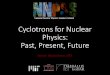 Cyclotrons for Nuclear Physics: Past, Present, Future