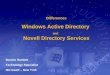 Differences Windows Active Directory and Novell Directory Services