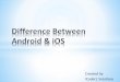 Difference between android & iOS