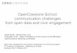 OpenCoesione School:  communication challenges  from open data and civic engagement