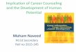 Career counseling and development of human potential in pakistan