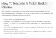 How to become a ticket broker review - really work or not