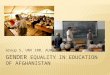 Gender equality in education of afghanistan (1)