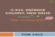 C 233,Defence Colony,New Delhi