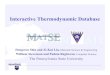 Interactive Thermodynamic Database