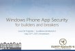 Windows Phone App Security for builders and breakers