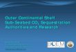 Outer Continental Shelf Sub-Seabed CO Sequestration Authorities 
