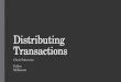 Distributing Transactions using MassTransit