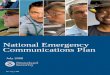 National Emergency Communications Plan National Emergency 