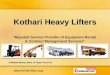Material Handling Cranes by Kothari Heavy Lifters Mumbai