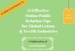 15 effective online public relation pr tips for global cotton & textile industries