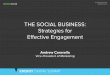 THE SOCIAL BUSINESS: Strategies for Effective Engagement - Energy Digital Summit 2014