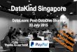 DataKind SG sharing of our first DataDive