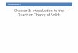 Chapter3 introduction to the quantum theory of solids