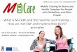 3 M-CARE: What is M-CARE and the need for such training - How we met EQF and implemented ECVET principles