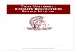 TROY UNIVERSITY FACILITY RESERVATION POLICY MANUAL