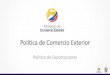 política de exportaciones - Ecuador