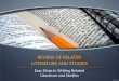 Easy Steps in Writing Related Literature and Studies (Research)