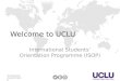 UCL ISOP January 2017 - Meet Your UCLU