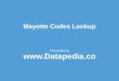 About Mayotte Postal Zip Code Finder