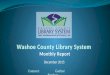 Washoe County Library Monthly Report-December 2015