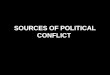 Sources Of Political Conflict