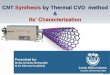 Carbon Nanotube Synthesis By Thermal CVD method- M.G.Moinuddin