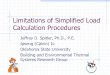 Limitations of Simplified Load Calculation Procedures (pdf)