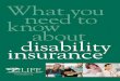What You Need to Know About Disability Insurance (PDF)