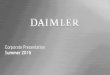 Daimler Corporate Presentation Summer 2015