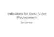 Indications for Aortic Valve Replacement