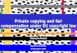 Private copying and fair compensation under EU copyright law