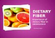 Importance of dietary fiber in adolescence
