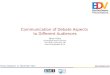 Communication of Debate Aspects to Different Audiences - Da