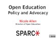 Open Education Advocacy and Policy
