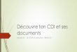 EMI S1S2 : découvre ton cdi et ses documents