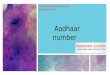 Aadhaar number