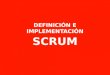 Definición e implementación scrum